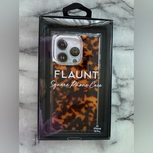 Flaunt Square Tortoiseshell Phone Case for iPhone 16 Pro